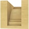 Ekena Millwork 4"W x 8"D x 4"H Wide Pescadero Rough Cedar Woodgrain TimberThane Corbel, Primed Tan CORUR04X08X04PECRCPR - alternate 3